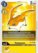 EX1-024 Patamon Uncommon Mint Digimon Card