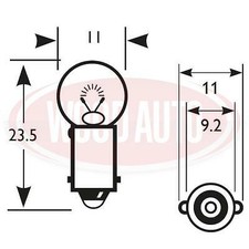 Ba9s volt 12v 2w - 12, 2.2w