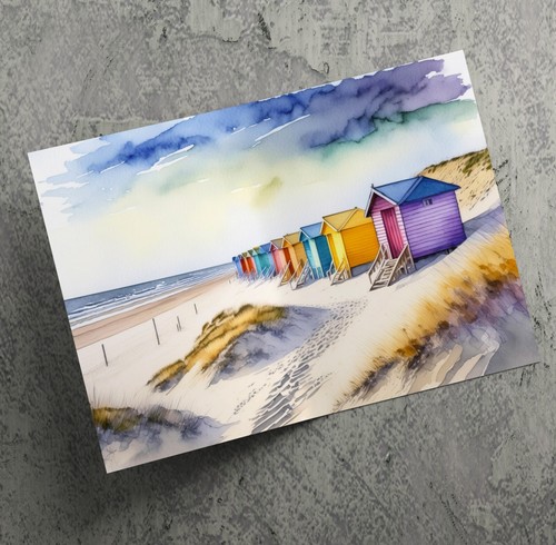 Beach huts seaside - beach,