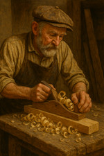 Superb Small Vintage Wooden