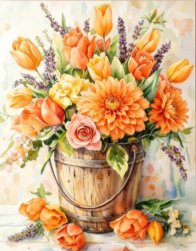 Printed cross stitch - kit, ct