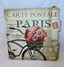 Wooden Kitchen Paris Bistro Large Sign Wall Decor Retro Vintage Shabby Chic 