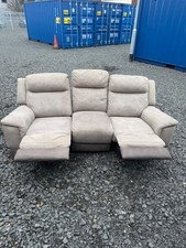 Grey 3 Seater Recliner Sofa