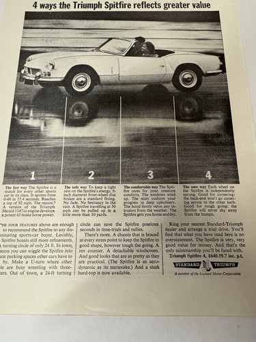 Original 1964 triumph - original, spitfire