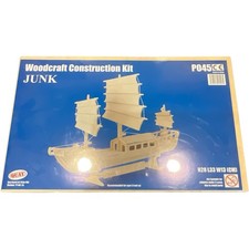 Quay Woodcraft Construction Kit Junk Wooden 3D Puzzle Model Ship P045 New Sealed