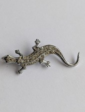 Vintage Silver Tone Lizard