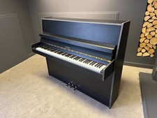 Petrof P115 satin black ash upright piano  Stool - VIDEO - warranty