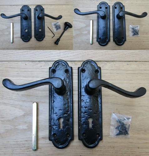 Pair black antique sprung - antique,