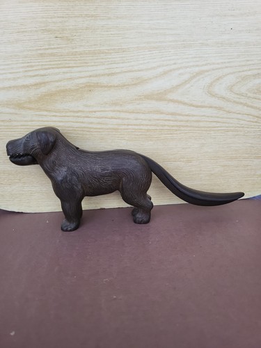 Vintage cast iron dog - dog, nut