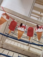 Knitting Pattern 1807  Ice Cream Lolly Bunting Seaside Summer DK