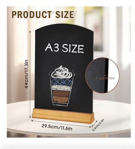 Chalk board with stand - a3,