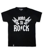 Six Bunnies Born To Rock Black