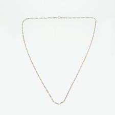 Vintage Platinum 20 Inch Cable Chain 1mm (7.7g)