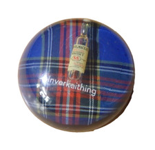 Inverkeithing Whyte Mackays Paperweight Tartan Scottish Whisky Vintage Christmas