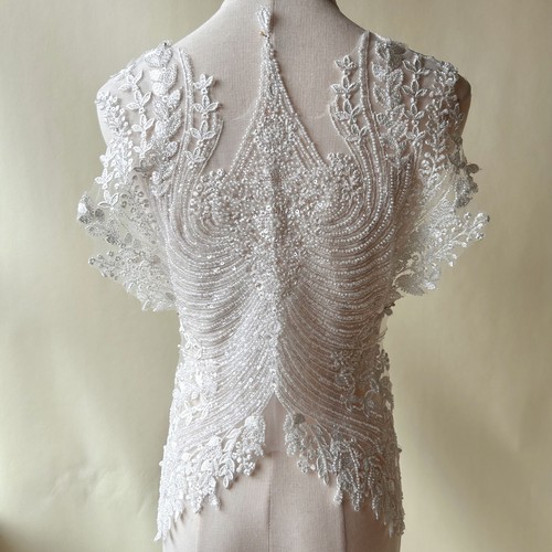 Wedding gown lace applique - lace,