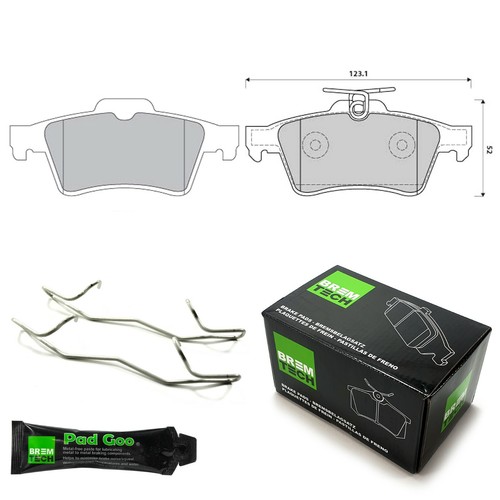 Bremtech rear brake - rear, pads