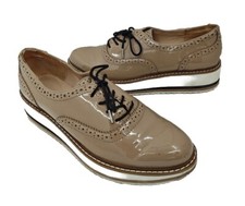 Zara Patent Brogue Lace Up