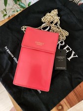 BNWT OSPREY Red Leather Cross