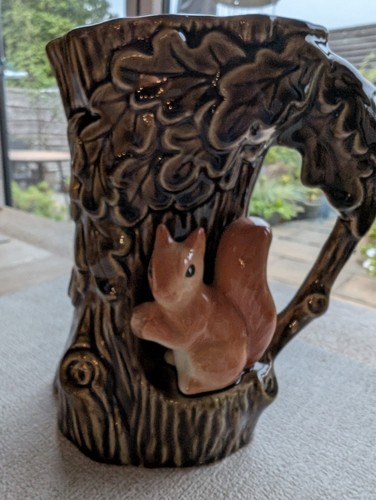 Vintage sylvac squirrel jug - vintage,