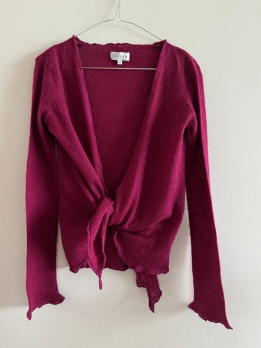 Jigsaw burgundy lambswool mix