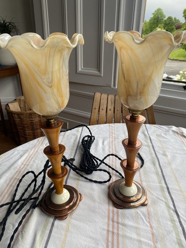 Pair old vintage antique - old,