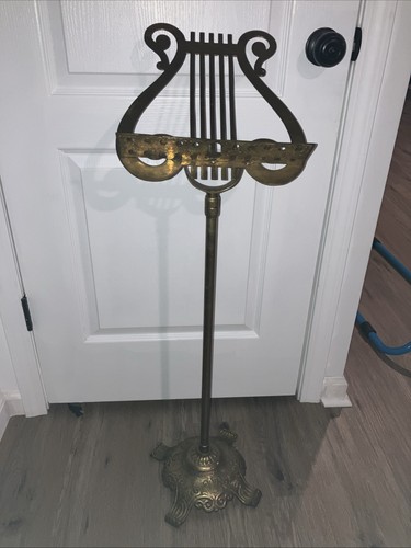 Vintage brass sheet - brass, music
