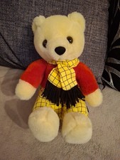 Vintage Rupert The Bear Teddy Soft Toy Grove International Sitting 10” tall