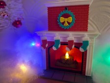 Lifelike Fireplace with