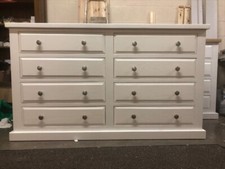 HAMPSHIRE PAINTED 8 DRAWER WIDE MULTI CHEST- BESPOKE SIZES COLOURS AVAILABLE