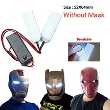 Cosplay DIY Bendable LED Light Eyes for Iron Man Batman Black Panther Helmet Kit