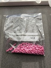 101 grams Very Pink Large Hole Plastic Craft Beads for Jewellery Making