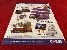 PADA12 ADVERT 11X9 CORGI MODELS : HARRY POTTER