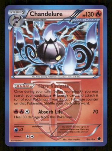 Chandelure 116 holo - holo, rare