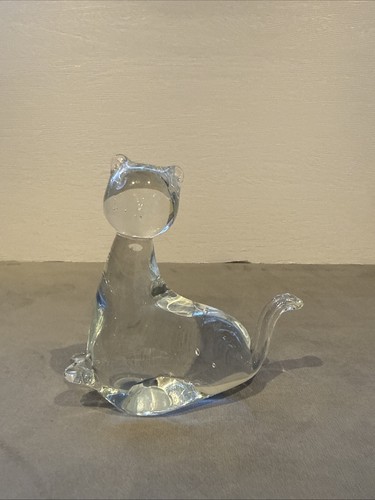 Vintage blown clear glass - clear,