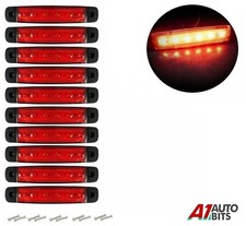 10X 12v 24V 6 Led Red Rear