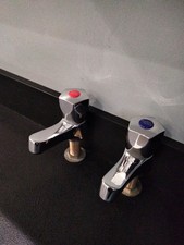Basin Taps Chrome Pair
