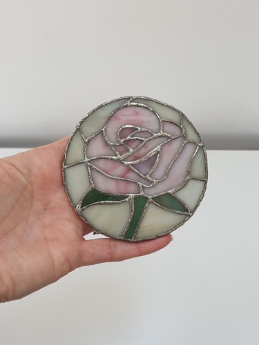 Stained glass pink - glass,