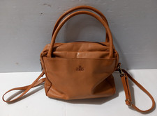 Ladies Rowallan Brown Leather Handbag Used Good Condition (W1)