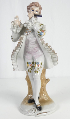 Bone china figure - china, flutist