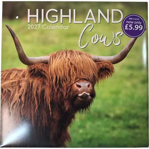 2027 calendar highland cows - 2027,
