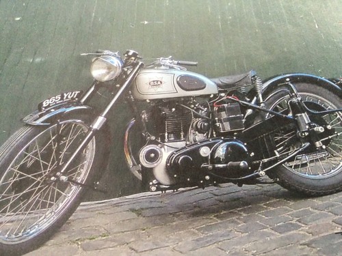 Bsa m33 motorcycle magazine - bsa,