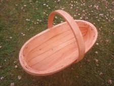 Burgon & Ball Medium Wooden Trug / Basket