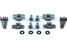 4x Dzus Fasteners Silver Hex