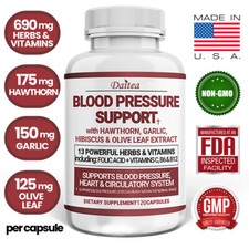 Blood Pressure Support,High Blood Pressure Supplement with 13 Vitamins and Herbs