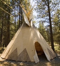 16 foot diameter Tipi/ Teepee. Custom made in late 2010. Large/ Medium sized.