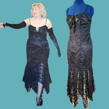 Latin Dance Competition Dress M Flirtations Salsa Tango Chacha Ballroom Vintage