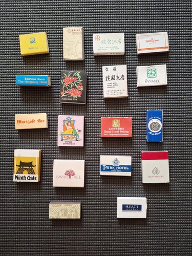 Vintage match boxes x18 china - boxes,