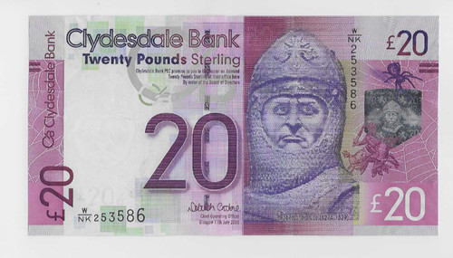 Clydesdale bank scotland 20 - bank, £20