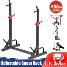 Squat Racks Barbell Rack Stand Adjustable Olympic Weight Bench Press Home Gym