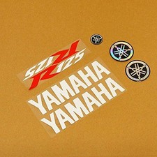 White/Red/White 7 Piece Sticker Set for Yamaha YZF-R 125 08-18